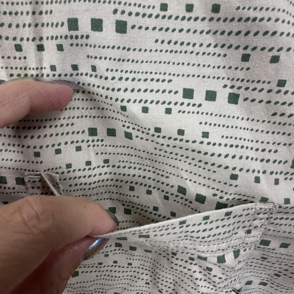 Outdoor Research Shirt Mens Medium Beige Green Rooftop Short Sleeve - Picture 4 of 11